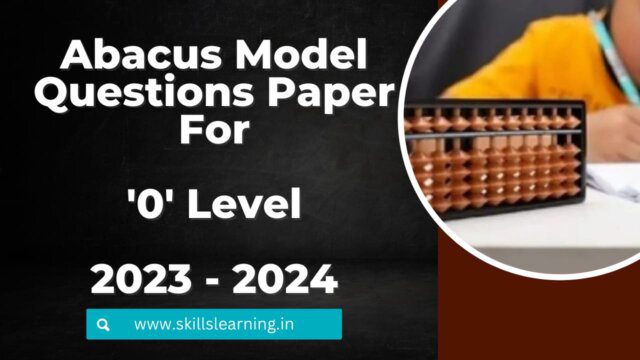 Abacus Model Question Paper