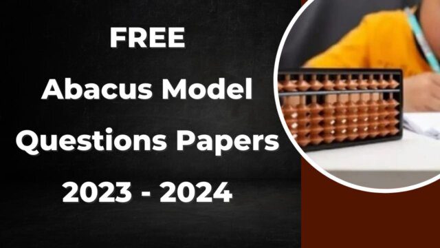 Abacus Model Question Paper