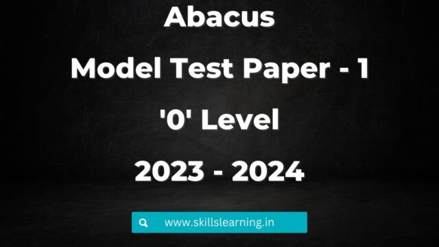 Abacus Model Question Paper