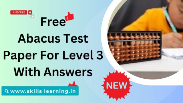 Abacus Test Paper For Level 3